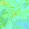 Топографическая карта Большое Кузино, высота, рельеф