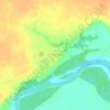 Топографическая карта Воробьёво, высота, рельеф