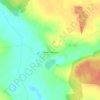 Топографическая карта Рудня-Голубовка, высота, рельеф