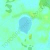 Топографическая карта озеро Чусовское, высота, рельеф