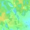 Топографическая карта Подтеребово, высота, рельеф