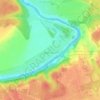 Топографическая карта Васильевское, высота, рельеф