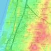Топографическая карта Herzliya, высота, рельеф