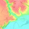 Топографическая карта Старые Санжары, высота, рельеф