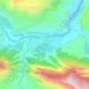 Топографическая карта Карадах, высота, рельеф