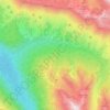 Топографическая карта Пхия, высота, рельеф