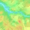 Топографическая карта Иванищево, высота, рельеф