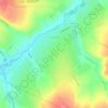 Топографическая карта Пермяки, высота, рельеф