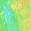 Топографическая карта Зуи, высота, рельеф
