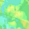 Топографическая карта Коломно, высота, рельеф