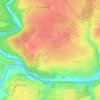 Топографическая карта Ерино, высота, рельеф