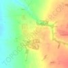 Топографическая карта Беляницы, высота, рельеф