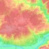 Топографическая карта Ступино, высота, рельеф