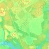 Топографическая карта Аксёново, высота, рельеф