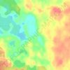Топографическая карта Некрашово, высота, рельеф