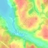 Топографическая карта Редино, высота, рельеф