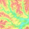 Топографическая карта Неполодь, высота, рельеф