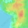 Топографическая карта Увильды, высота, рельеф