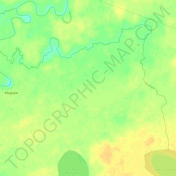 Топографическая карта Янтарь, высота, рельеф