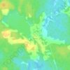 Топографическая карта Любино, высота, рельеф