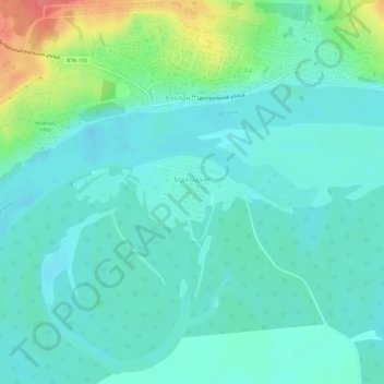 Топографическая карта Ыджыдъяг, высота, рельеф