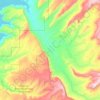 Топографическая карта Red Canyon, высота, рельеф