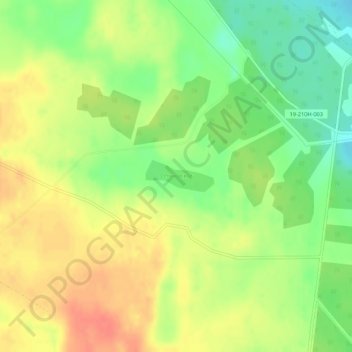 Топографическая карта Становское, высота, рельеф