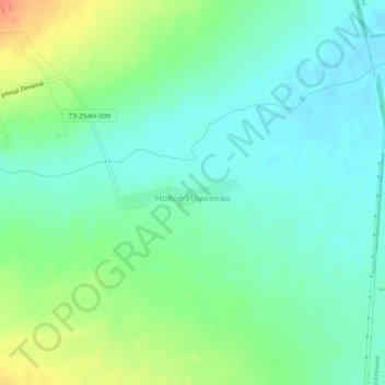 Топографическая карта Новое Ирикеево, высота, рельеф