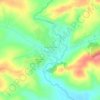 Топографическая карта Верх-Неня, высота, рельеф