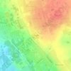Топографическая карта Пазушино, высота, рельеф