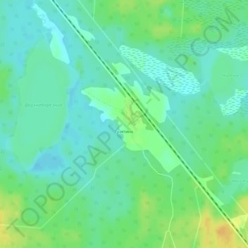 Топографическая карта Гузятино, высота, рельеф