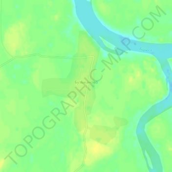 Топографическая карта Бузыканово, высота, рельеф