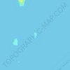 Топографическая карта Isla Huemul, высота, рельеф