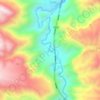 Топографическая карта 隆务河, высота, рельеф
