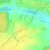 Топографическая карта Коробовская, высота, рельеф