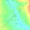 Топографическая карта Краснокаменка, высота, рельеф