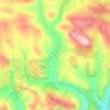 Топографическая карта Угахан, высота, рельеф
