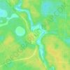 Топографическая карта Лось, высота, рельеф