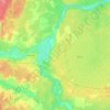 Топографическая карта Вага, высота, рельеф