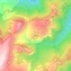 Топографическая карта Цураи, высота, рельеф