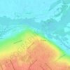 Топографическая карта Азовская крепость, высота, рельеф