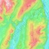 Топографическая карта Valle dei Laghi, высота, рельеф