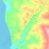 Топографическая карта Таналау, высота, рельеф