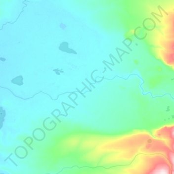 Топографическая карта Голыгино, высота, рельеф