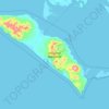Топографическая карта Isla Santa Margarita, высота, рельеф