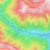 Топографическая карта Val di Susa, высота, рельеф