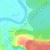 Топографическая карта Ершово, высота, рельеф