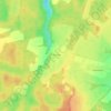 Топографическая карта Алехново, высота, рельеф
