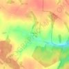 Топографическая карта Вязищи, высота, рельеф