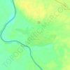 Топографическая карта Затонное, высота, рельеф